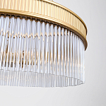 Люстра подвесная круглая со стеклянными трубками Nembus варинант исполнения - 4 | Loft Concept в Барнауле