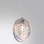 Подвесной светильник с круглым плафоном из рельефного стекла Disc Light варинант исполнения - 3 | Loft Concept в Барнауле