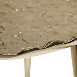 Столик журнальный металлический золотого цвета Modern Rethinking of Traditions варинант исполнения - 1 | Loft Concept в Барнауле