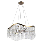 Люстра подвесная волнистой формы с хрустальными подвесками Ludivine Lighting варинант исполнения - 2 | Loft Concept в Барнауле