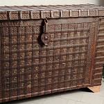 Большой Этнический сундук с металлическим декором  варинант исполнения - 2 | Loft Concept в Барнауле
