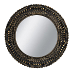 Зеркало круглое с текстурированным дизайном рамы Helios варинант исполнения - 1 | Loft Concept в Барнауле