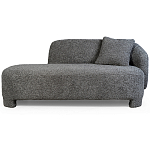 Кушетка серая с обивкой букле Thalia Grey Boucle Sofa варинант исполнения - 1 | Loft Concept в Барнауле