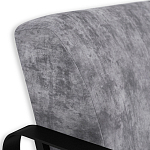 Кресло серый велюр с жесткими подлокотниками на полозьях Ashton варинант исполнения - 5 | Loft Concept в Барнауле