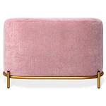 Банкетка овальная пыльно-розовый велюр на 4-х металлических ножках золотого цвета SANJAY варинант исполнения - 2 | Loft Concept в Барнауле