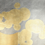 Обои ручная роспись в стиле Арт-деко Namban Colourway SC-289 on gold gilded paper варинант исполнения - 1 | Loft Concept в Барнауле