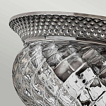 Потолочный светильник с чашеобразным плафоном из толстого волнообразного стекла и широким узорчатым основанием Hinkley варинант исполнения - 6 | Loft Concept в Барнауле