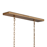 Люстра прямоугольная с каркасом золотого цвета Soft Glow Lamps варинант исполнения - 5 | Loft Concept в Барнауле