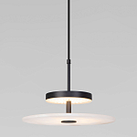 Светодиодный подвесной светильник черный с мраморным рассеивателем варинант исполнения - 2 | Loft Concept в Барнауле