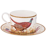 Чайная пара из фарфора 300 мл Hunting Porcelain Collection варинант исполнения - 1 | Loft Concept в Барнауле