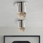 Потолочный светильник светодиодный с плафоном из натурального камня Purgatory варинант исполнения - 4 | Loft Concept в Барнауле