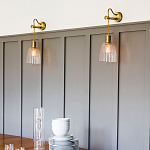 Бра с подвесной лампой на шнуре и ребристым патроном Elstead Lighting варинант исполнения - 2 | Loft Concept в Барнауле