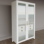 Дизайнерский шкаф витрина Elsa Dreams White с 4-мя ящиками варинант исполнения - 3 | Loft Concept в Барнауле