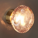 Бра с круглым плафоном из прозрачного стекла с пузырьками воздуха Effervia  варинант исполнения - 5 | Loft Concept в Барнауле