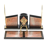 Настольный письменный набор из розового мрамора Marble Accessory варинант исполнения - 1 | Loft Concept в Барнауле