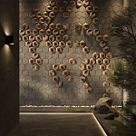 Гипсовая 3D панель с принтографией PM-41 варинант исполнения - 3 | Loft Concept в Барнауле