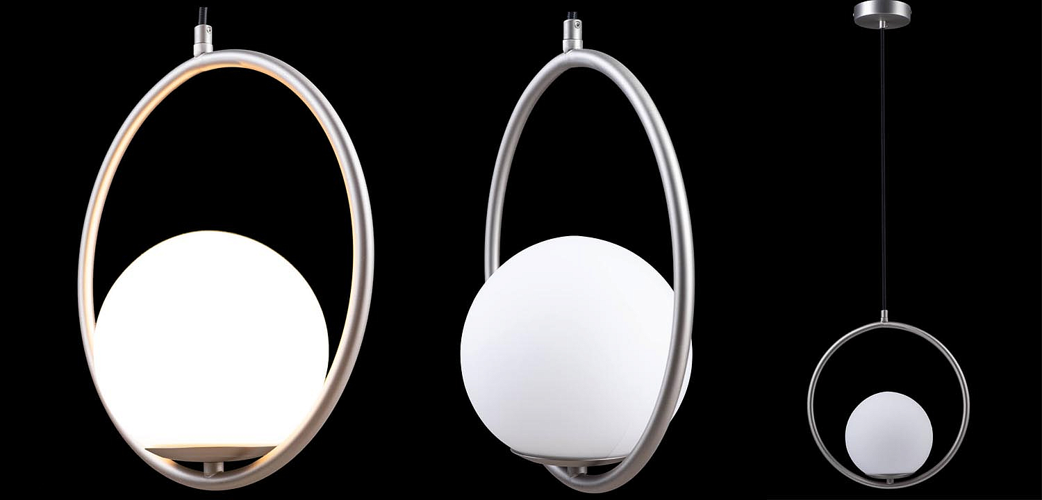 Подвесной светильник B.LUX C Ball circle nickel Подвесной светильник B.LUX C Ball circle nickel - Loft-Concept в Барнауле
