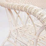 Комплект уличной мебели из ротанга Eloise белый варинант исполнения - 4 | Loft Concept в Барнауле