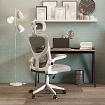 Кресло для компьютерного стола Easement Grey&White варинант исполнения - 10 | Loft Concept в Барнауле