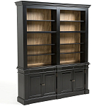 Витрина из массива сосны Sterling Showcase Black варинант исполнения - 4 | Loft Concept в Барнауле