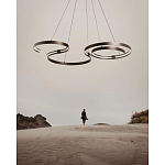 Люстра подвесная светодиодная в виде волнообразной ленты Ribbon Vortex варинант исполнения - 14 | Loft Concept в Барнауле