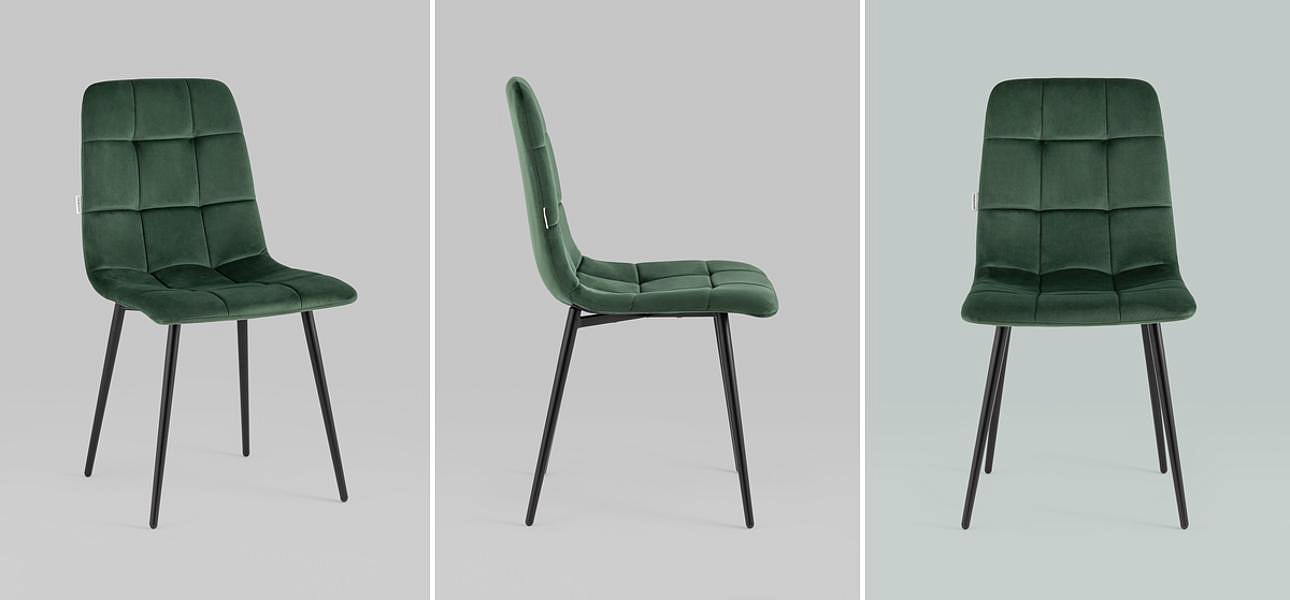 Стул NANCY Chair Зеленый Велюр Стул NANCY Chair Зеленый Велюр - Loft-Concept в Барнауле