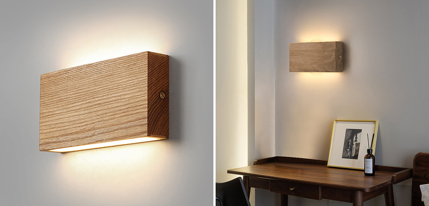 Wall Lamp Retro Square Fixtures Led Up and Down Бра Светлое дерево Wall Lamp Retro Square Fixtures Led Up and Down Бра Светлое дерево - Loft-Concept в Барнауле