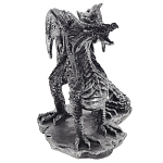 Декоративная статуэтка Дракон Dragon Black Silver Statuette варинант исполнения - 3 | Loft Concept в Барнауле