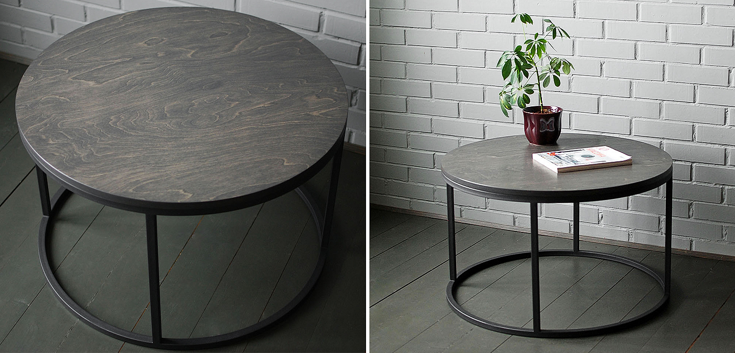 Кофейный стол Tait Industrial Metal Rust Coffee Table Кофейный стол Tait Industrial Metal Rust Coffee Table - Loft-Concept в Барнауле