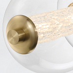 Подвесной светильник линейный с прозрачными стеклянными шарами разного диаметра Eurofase варинант исполнения - 14 | Loft Concept в Барнауле