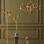 Торшер с 3-мя плафонами в виде цветов Golden Bird of Paradise варинант исполнения - 4 | Loft Concept в Барнауле