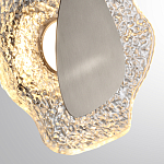 Бра с рельефным волнообразным стеклянным плафоном и вставкой из мрамора Liquid Stone варинант исполнения - 10 | Loft Concept в Барнауле