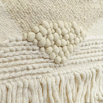 Панно из шерсти и хлопка с узором Beige Calista Serene варинант исполнения - 3 | Loft Concept в Барнауле