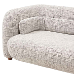 Дизайнерский двухместный диван с мягкими спинкой и подлокотниками бежевый Madelaine Sofa Beige варинант исполнения - 5 | Loft Concept в Барнауле