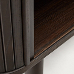 Буфет тёмно-коричневого цвета из ясеневого шпона с 2-мя раздвижными дверями Toinette варинант исполнения - 4 | Loft Concept в Барнауле