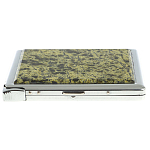 Портсигар на 10 сигарет с газовой зажигалкой из натурального камня Змеевик Светлый Stone Cigarettes Cases варинант исполнения - 5 | Loft Concept в Барнауле