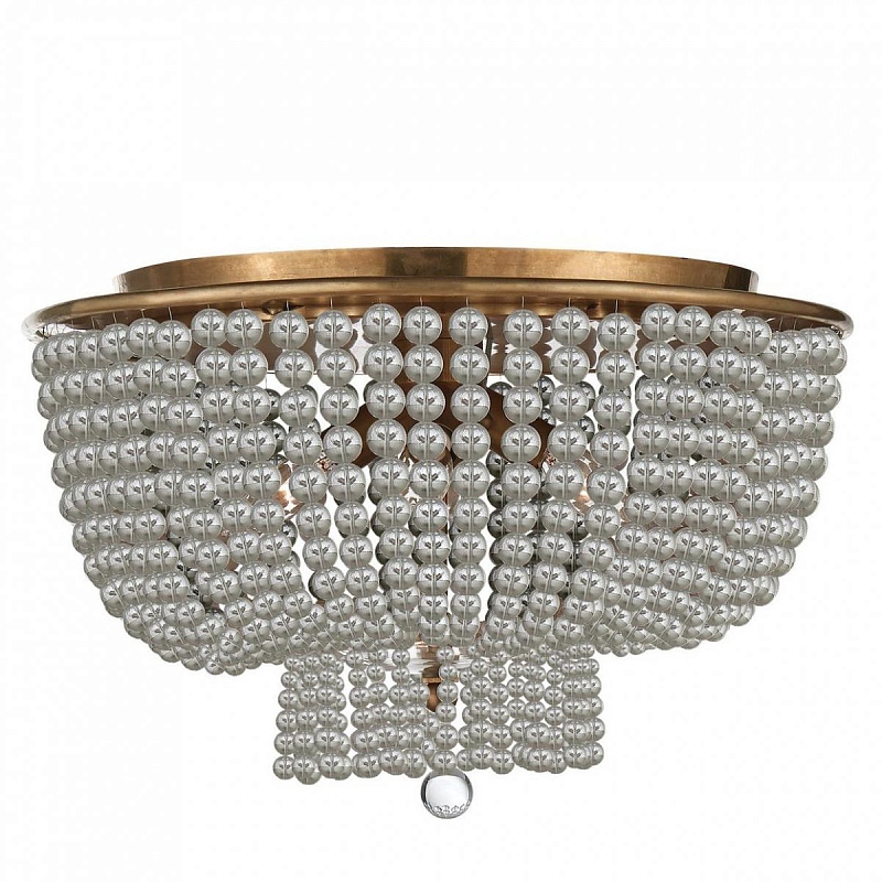 Люстра JACQUELINE CLEAR FLUSH-MOUNT Прозрачный Латунь Серебряный Люстра JACQUELINE CLEAR FLUSH-MOUNT Прозрачный Латунь Серебряный в Барнауле | Loft Concept