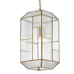 Подвесной светильник с рельефным стеклом Embossed Glass варинант исполнения - 2 | Loft Concept в Барнауле