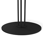 Стол журнальный круглый с бежевой столешницей из стекла Beige Marble варинант исполнения - 4 | Loft Concept в Барнауле