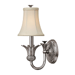 Бра с бежевым тканевым абажуром и декоративной чашей Hinkley варинант исполнения - 5 | Loft Concept в Барнауле