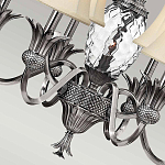 Люстра с 7-ю кремовыми текстильными абажурами Hinkley варинант исполнения - 6 | Loft Concept в Барнауле