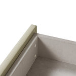 Консоль прямоугольная на золотом каркасе с 2-мя ящиками Warwick варинант исполнения - 1 | Loft Concept в Барнауле