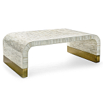 Стол журнальный Белый  BONE INLAY SIDE TABLE-Cream варинант исполнения - 4 | Loft Concept в Барнауле