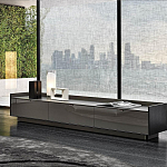 Дизайнерский комод серый с глянцевым фасадом Darren варинант исполнения - 2 | Loft Concept в Барнауле