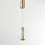 Подвесной светильник с плафоном в форме шара Inner Gleam Orb gold варинант исполнения - 5 | Loft Concept в Барнауле