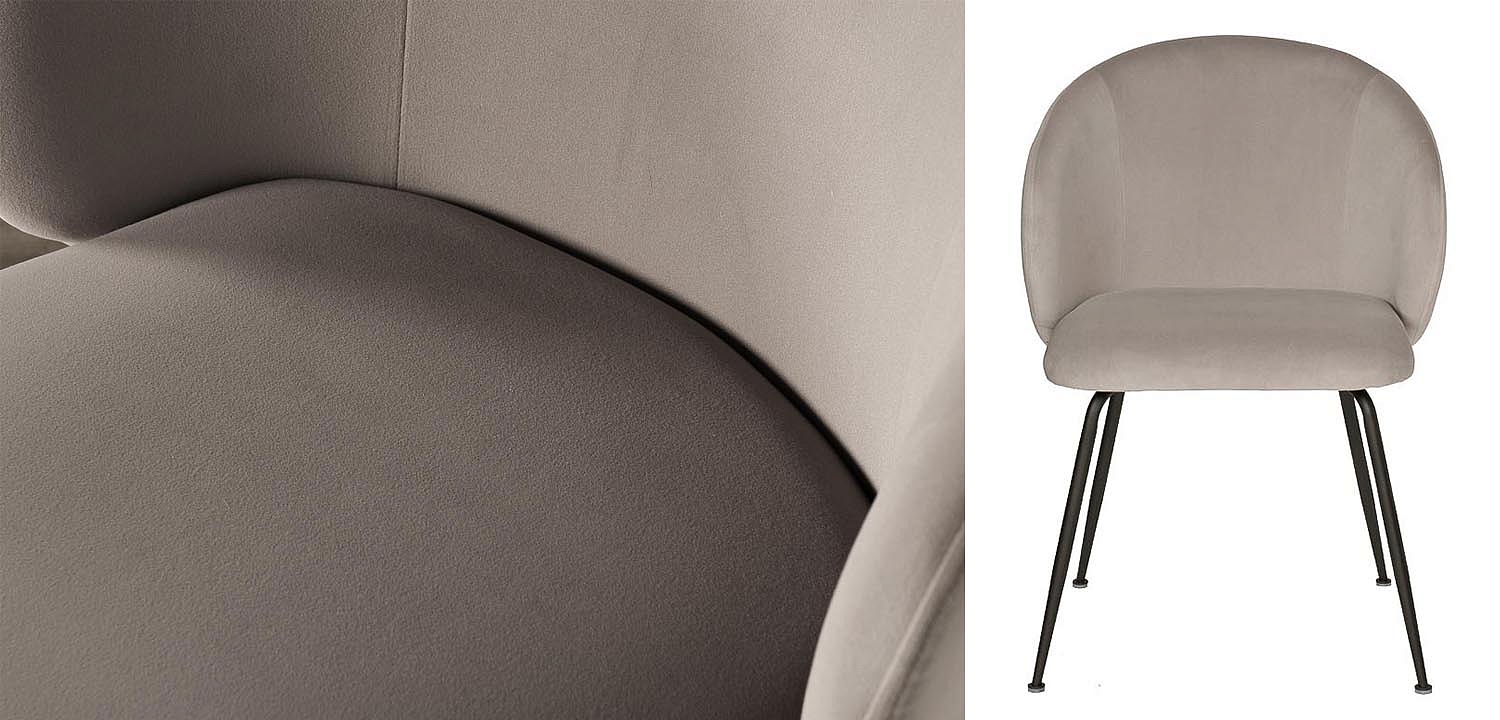 Стул Sadler Chair gray velor Стул Sadler Chair gray velor - Loft-Concept в Барнауле