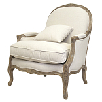 Кресло Ava Classical Armchair beige flax варинант исполнения - 3 | Loft Concept в Барнауле