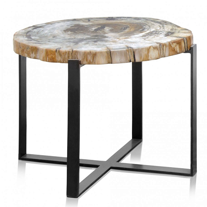 PETRIFIED WOOD COFFEETABLE M Окаменелое дерево Черный PETRIFIED WOOD COFFEETABLE M Окаменелое дерево Черный в Барнауле | Loft Concept