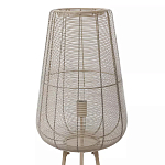 Торшер с плетеным металлическим плафоном Wicker Iron Lamp варинант исполнения - 1 | Loft Concept в Барнауле