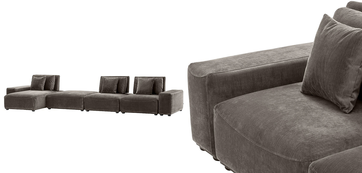 Диван Eichholtz Sofa Mondial Lounge grey Диван Eichholtz Sofa Mondial Lounge grey - Loft-Concept в Барнауле